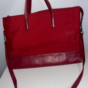 Vintage Tumi nylon leather tote bag